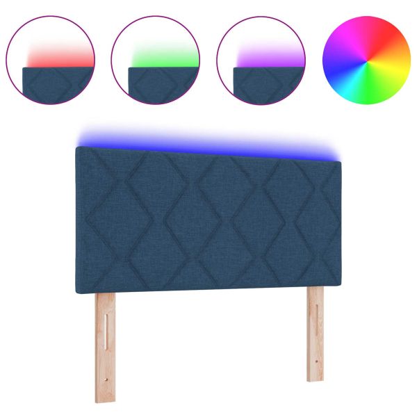 Облегалка за глава С LED лентисти светлини Синьо 100 cm текстил