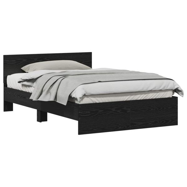 Рамка за легло Черния дъб 193 x 125 x 70 см Инженерно дърво