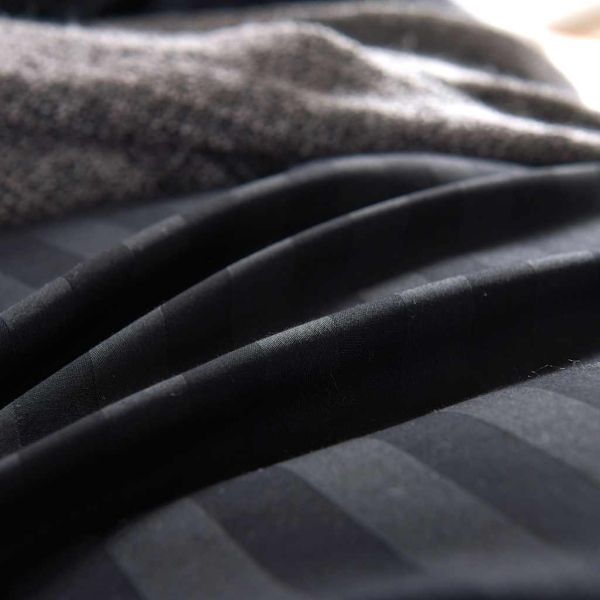 Калъф за юрган с възглавница 155 x 220 cm Памучен сатен и райе