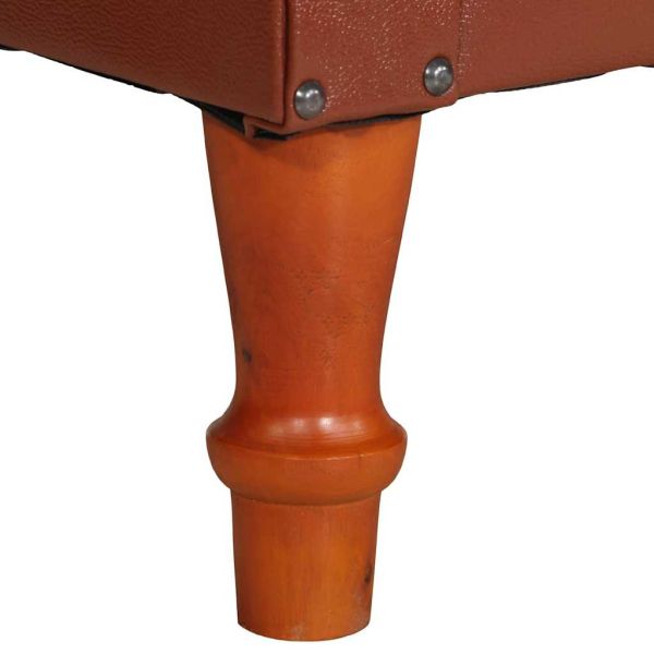 Фотьойл, кафяв, естествена кожа