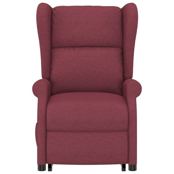 Изправящ стол, виненочервен, текстил