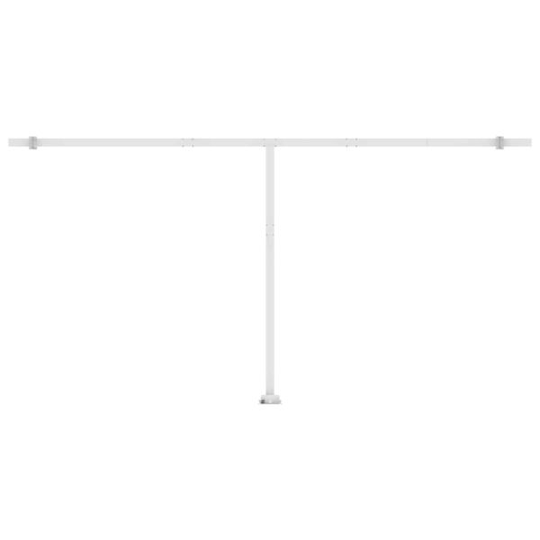 Ръчно прибираща се тента с LED, 600x300 см, антрацит