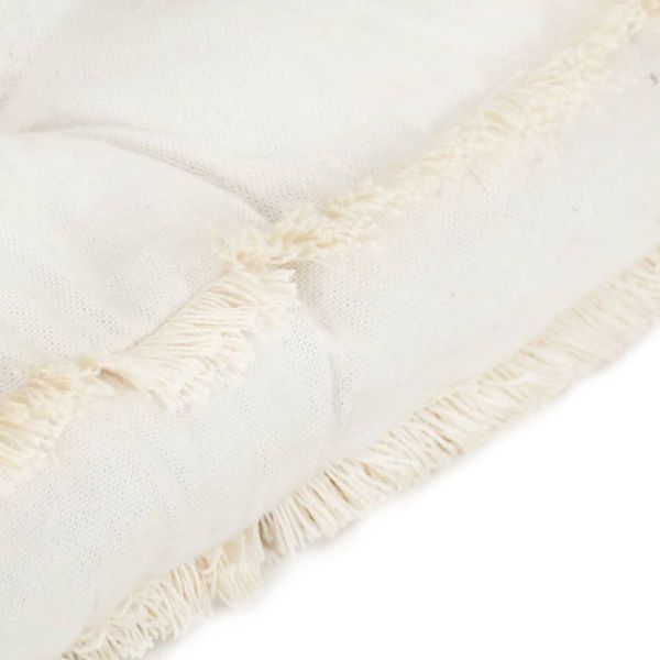 Възглавница за палетен диван, бежова, 120x40x7 см