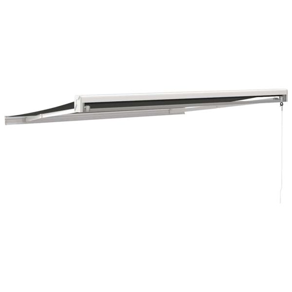 Прибираща се тента антрацит 3,5x2,5 м плат и алуминий