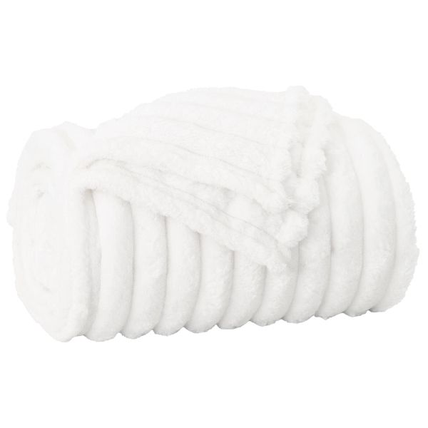 Одеяло Бяло 200 x 150 cm Мека вълна