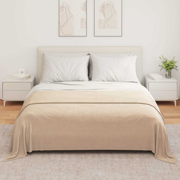 Одеала за хвърляне 6 pcs Камилски 280 x 210 см Мека вълна