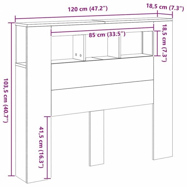 LED табла за глава Artisan Инженерна дървесина