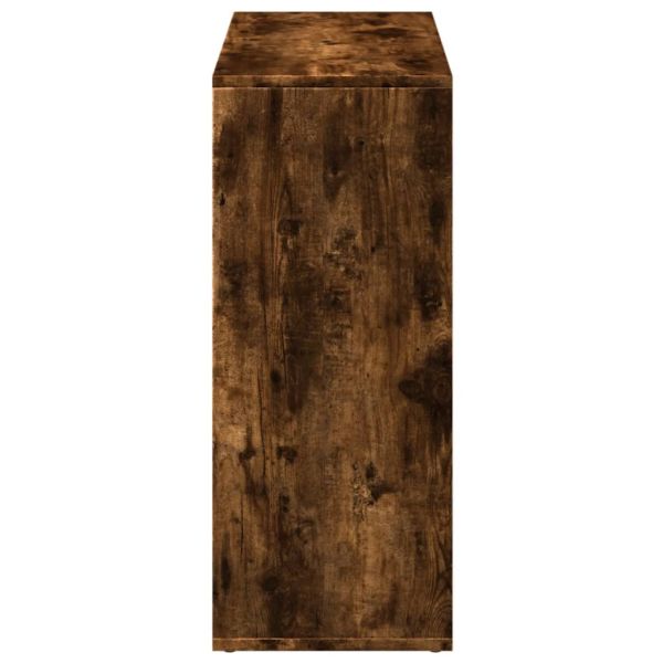 Разделител за стая / библиотека, опушен дъб, 69,5x29x69,5 см