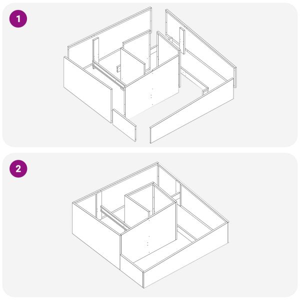 Градинска саксия Кафяво 100 x 100 x 50 cm Патинираща стомана