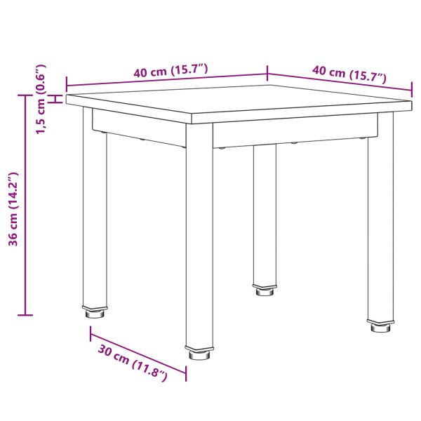 Масичка за кафе Старо дърво 40 x 40 x 36 cm Инженерно дърво