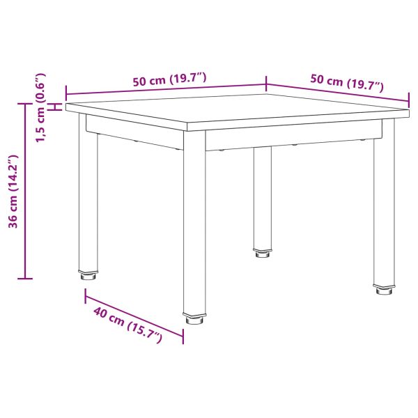 Масичка за кафе Дъб Артизан 50 x 50 x 36 см Инженерно дърво