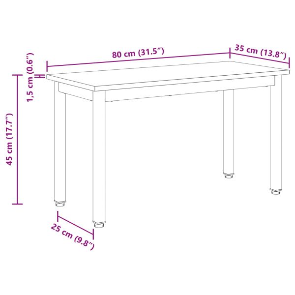 Пейка Сив Сонома 80 x 35 x 45 cm Инженерно дърво