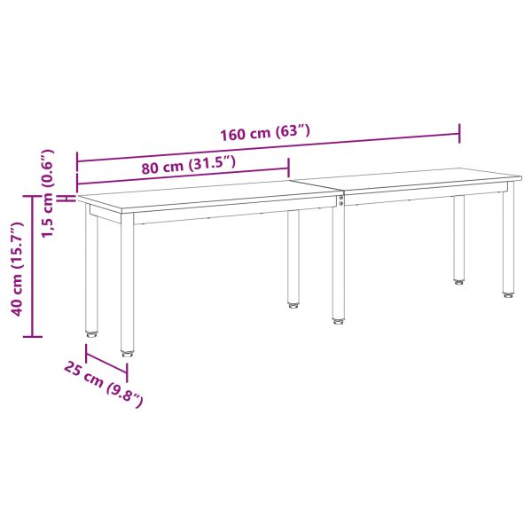 Пейка Сонома 160 x 35 x 45 cm Инженерно дърво