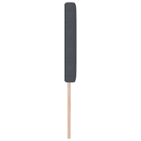 LED глава С LED лентисти светлини Тъмен сив 144 см Полиестер