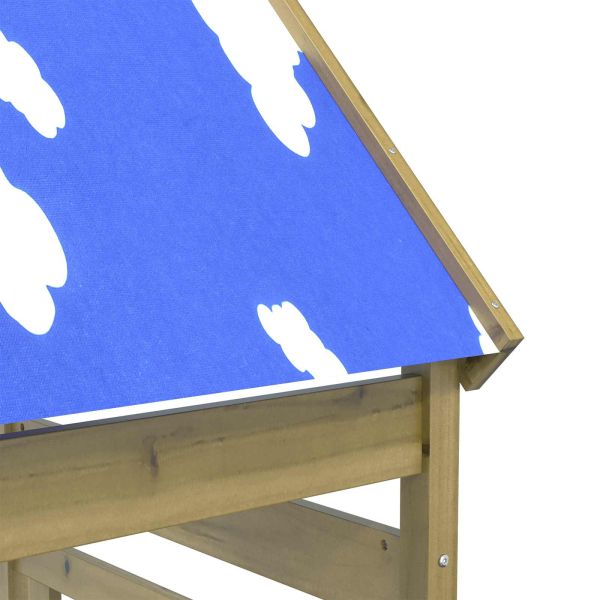 Игрална кула Кафяво Солидна импрегнирана дървесина