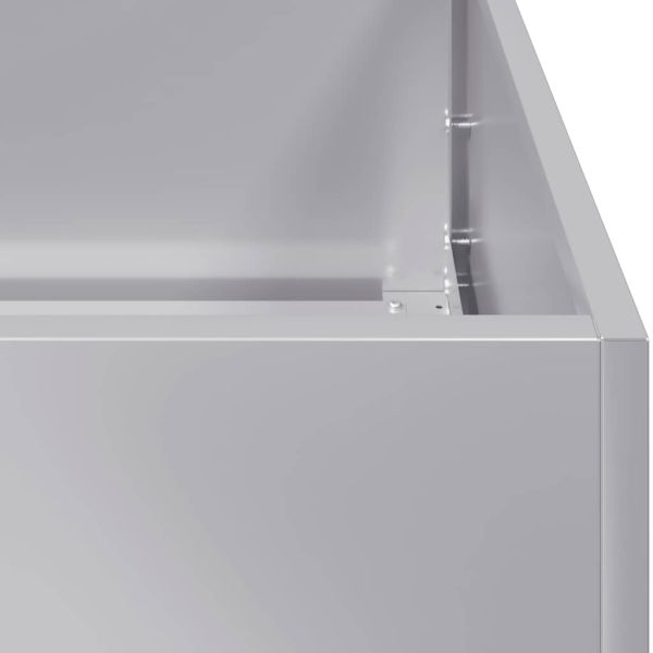 Кашпа, 200x40x40 см, поцинкована стомана