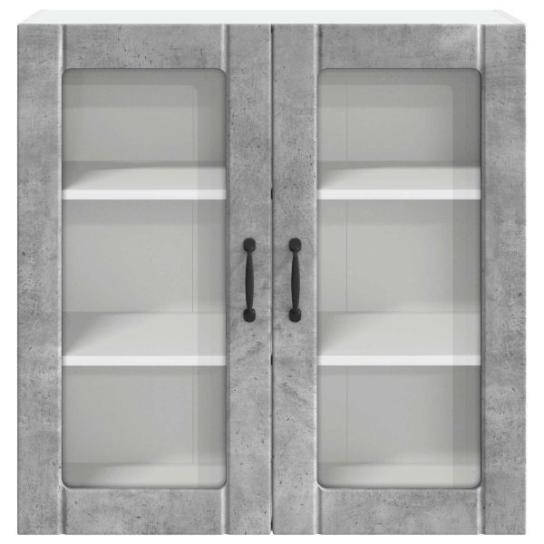 Кухненски шкаф Циментено сиво 80 x 31 x 80 см Инженерно дърво