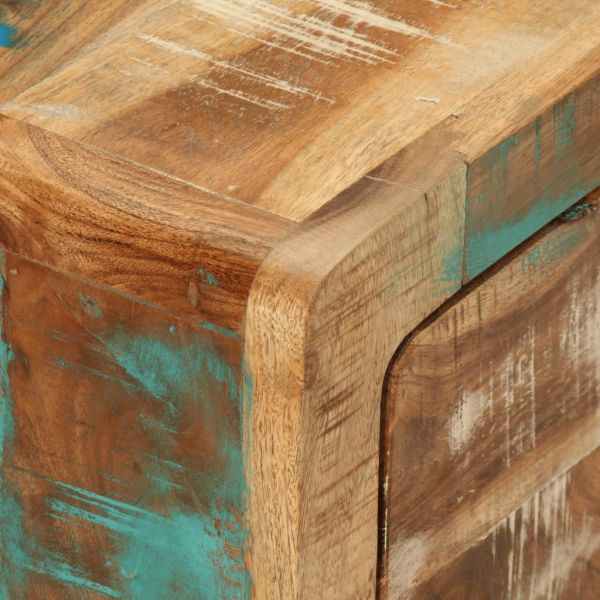 Маса за кафе, 89x55x29 см, масивно регенерирано дърво