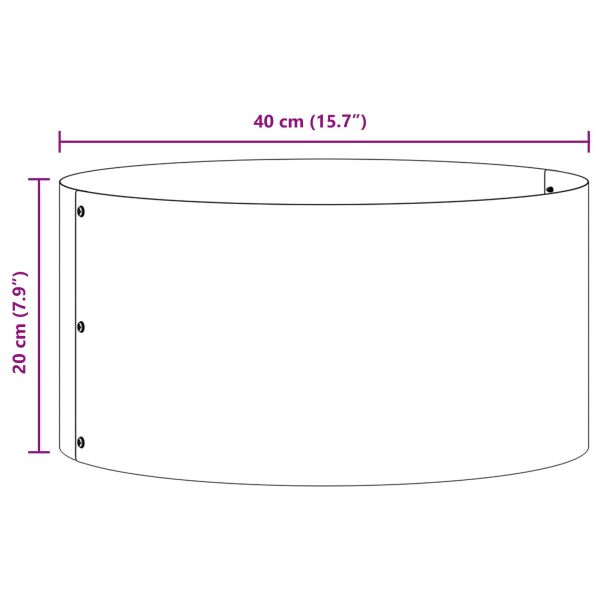 Пръстен за саксия 5 pcs Кафяво 40 x 40 x 20 cm