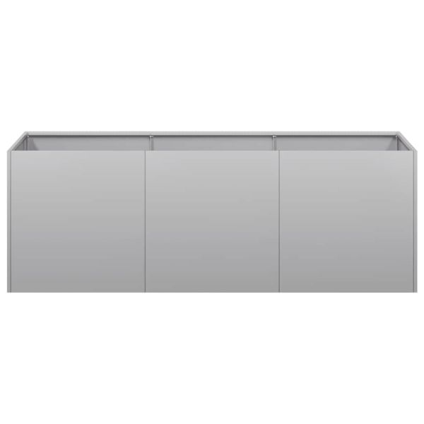 Кашпа, 120x40x40 см, поцинкована стомана