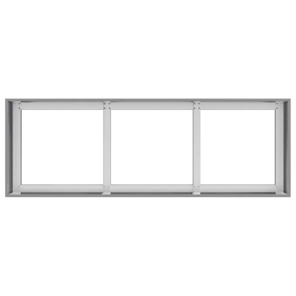 Кашпа, 120x40x40 см, поцинкована стомана