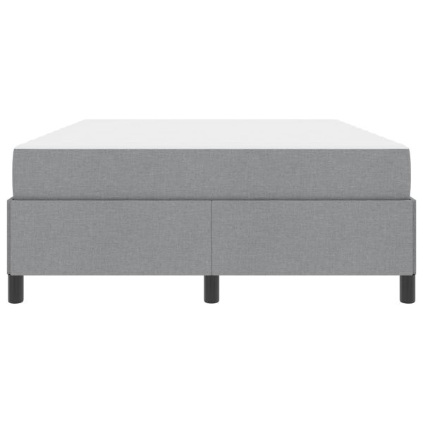 Легло с пружинирана основа Светлосиво 140 x 200 cm текстил