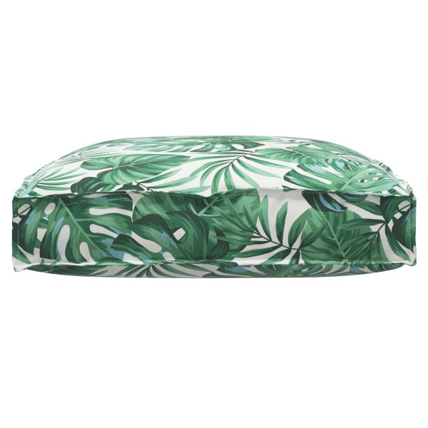 Възглавница Мотив с листа 80 x 80 x 12 cm Оксфордска тъкан