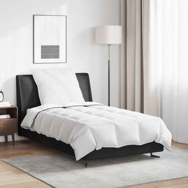 Зимен юрган с възглавница 2 pcs Бяло Пухени пера