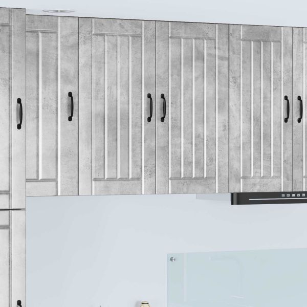 Кухненски шкаф Циментено сиво 80 x 31 x 80 см Инженерно дърво