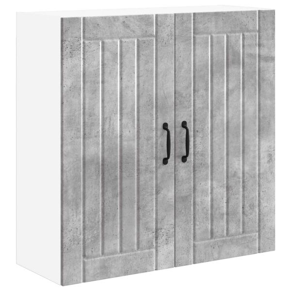 Кухненски шкаф Циментено сиво 80 x 31 x 80 см Инженерно дърво