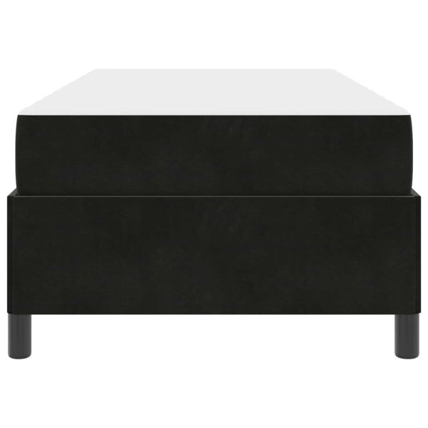 Рамка за легло с матрак Черно 80 x 200 cm текстил