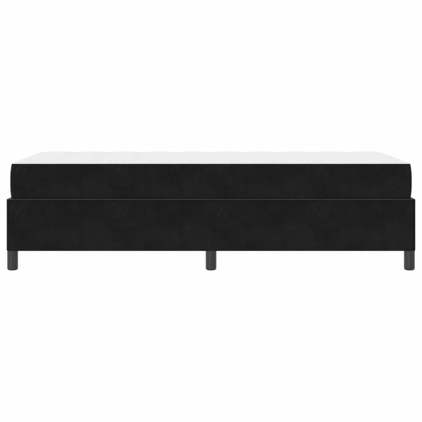Рамка за легло с матрак Черно 80 x 200 cm текстил