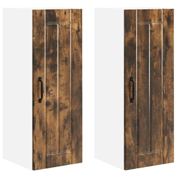 Кухненски шкаф 2 pcs Димян дъб 30 x 31 x 80 см Инженерно дърво