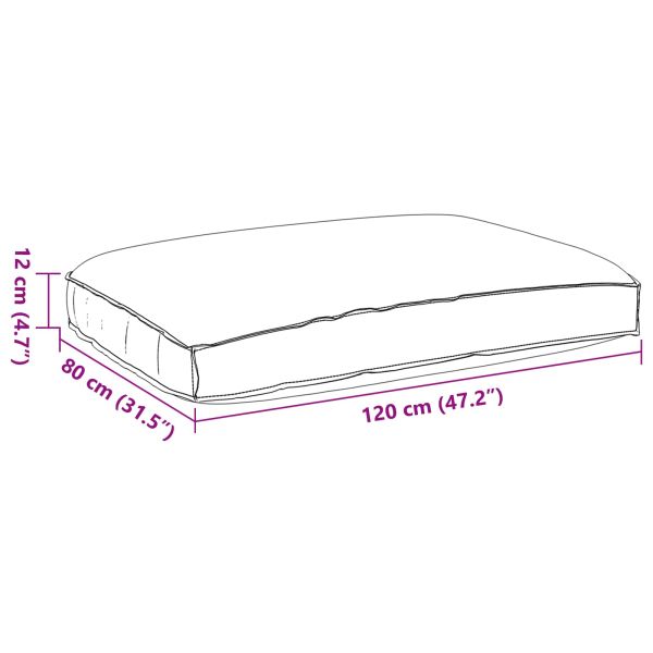 Възглавница Крем 120 x 80 x 12 cm Оксфордска тъкан