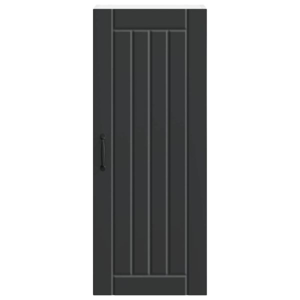 Кухненски шкаф Черно 40 x 31 x 100 см Инженерно дърво