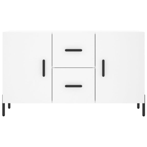 Сайдборд, бял, 100x36x60 см, инженерно дърво