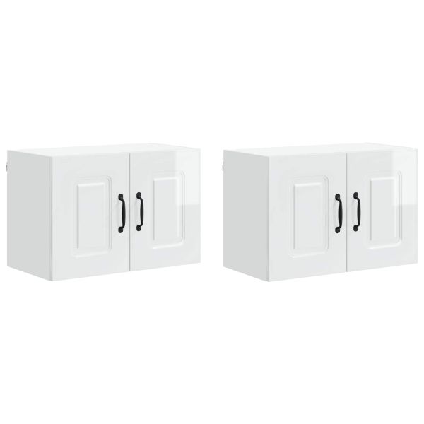 Кухненски шкаф Kalmar 2 pcs Лъскаво бяло 60 x 31 x 40 см