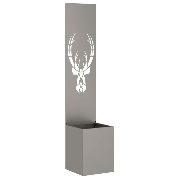 Екран за градинска неприкосновеност Ръждясало 32 x 140 см