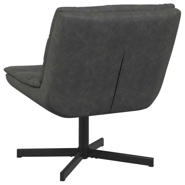 Въртящ се стол Черно 63 x 75 x 76 см Антично PU