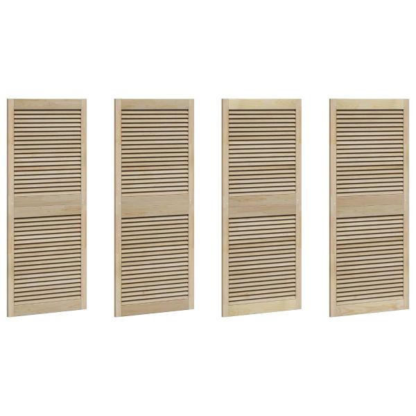Врата за шкаф с врата 4 pcs Естествен 140,5 x 2,1 x 59,5 см