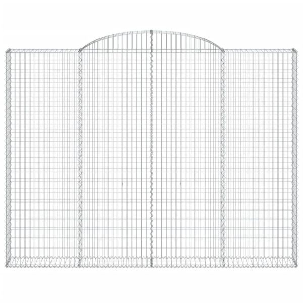 Габионни кошници арка 2 бр 300x30x220/240 см поцинковано желязо