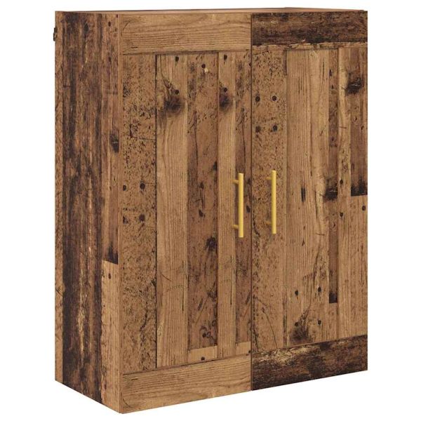 Висок шкаф Старо дърво 69,5 x 34 x 180 см Инженерно дърво