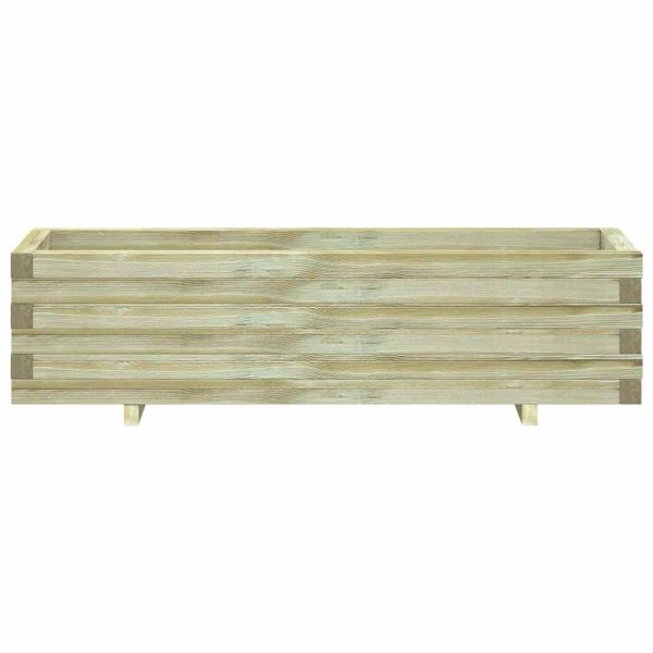 Повдигната леха, 120x40x30 см, дървена, правоъгълна