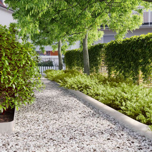 Кантчета за тревни площи 10 бр. 15x103 см Неръждаема стомана