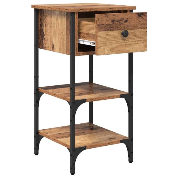 Нощен шкаф с чекмедже 2 pcs Кафяво 33.5 x 36 x 70 см