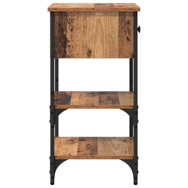 Нощен шкаф с чекмедже 2 pcs Кафяво 33.5 x 36 x 70 см