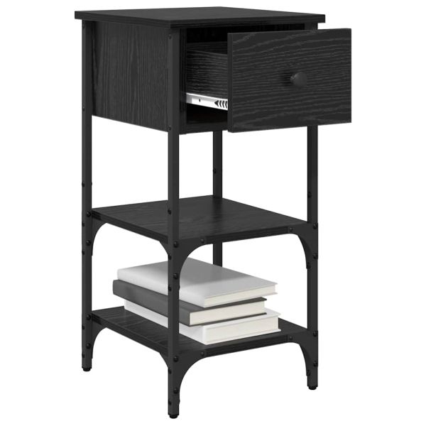 Нощен шкаф с чекмедже Черния дъб 33.5 x 36 x 70 см