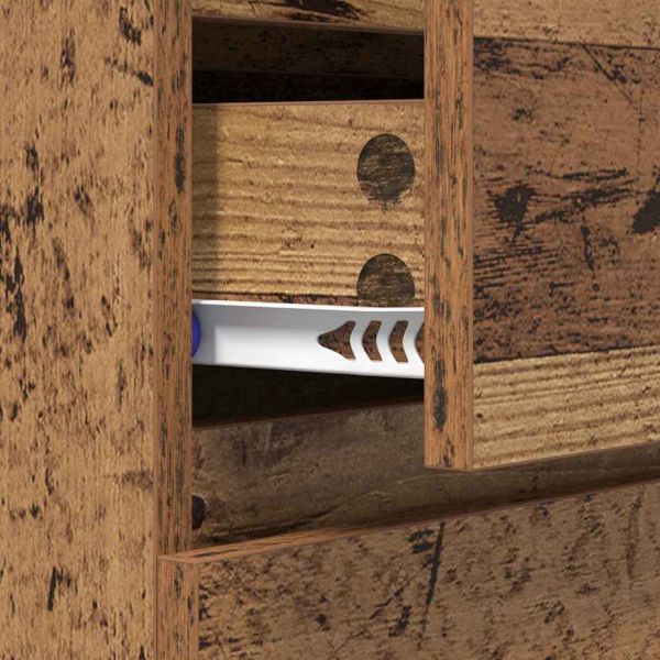 Служебен шкаф с чекмедже Старо дърво 60 x 35 x 70 cm Инженерно дърво