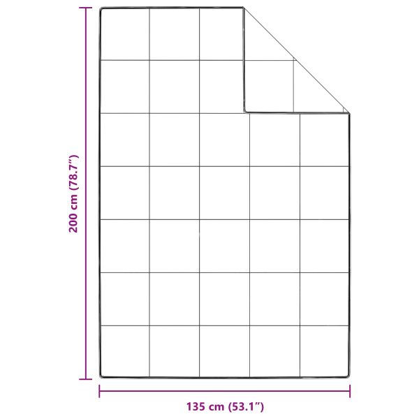 Летен юрган с възглавница 2 pcs Бяло Пухени пера