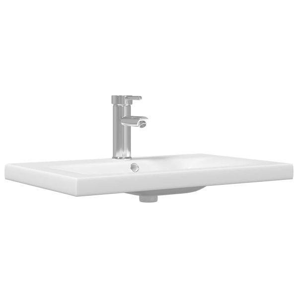 Комплект мебели за баня 3 pcs Черния дъб Инженерно дърво